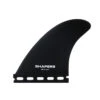 SHAPERS LONGBOARD FINS SIDE BITES SINGLE TAB 4.44" BLACK