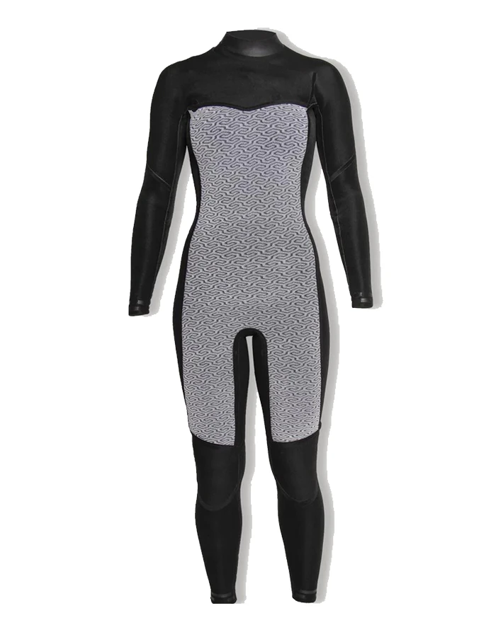 SISSTREVOLUTION SEVEN SEAS YOUTH 3/2 CHEST FULL WETSUIT BLACK - Image 5