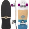 SMOOTHSTAR 31" JOHANNE DEFAY TEAL WHITE SURFSKATE COMPLETE -Surf Shop smoothstar 31 johanne defay teal white surfskate completo
