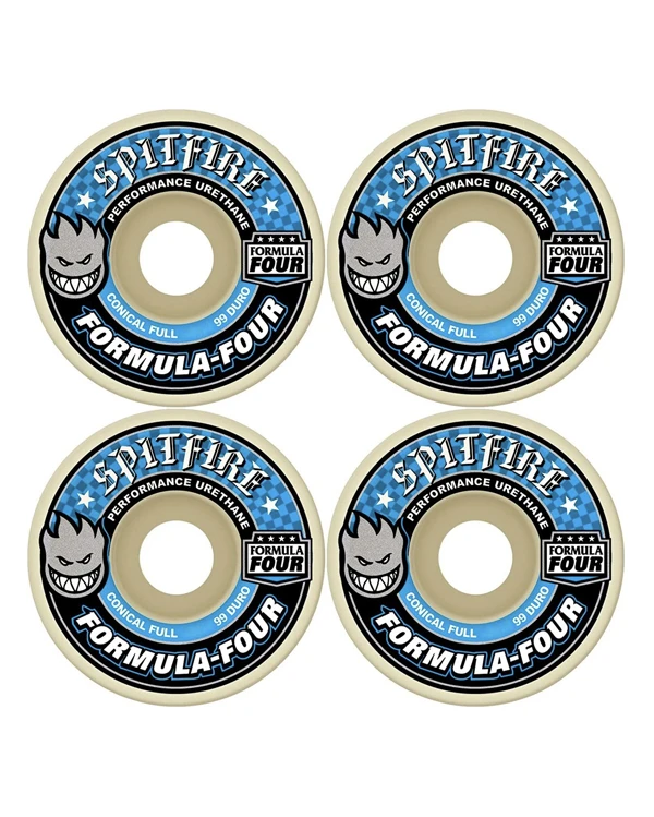 SPITFIRE WHEELS F4 99D CONICAL FULL 53MM 3 SPITFIRE WHEELS F4 99D CONICAL FULL 53MM