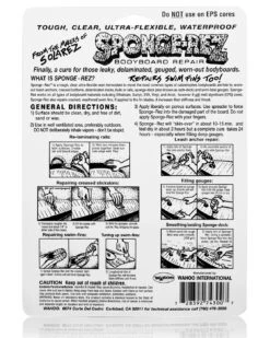 SPONGE-REZ BODYBOARD REPAIR KIT 2FL OZ -Surf Shop sponge rez resina per riparazioni bodyboard 56gr