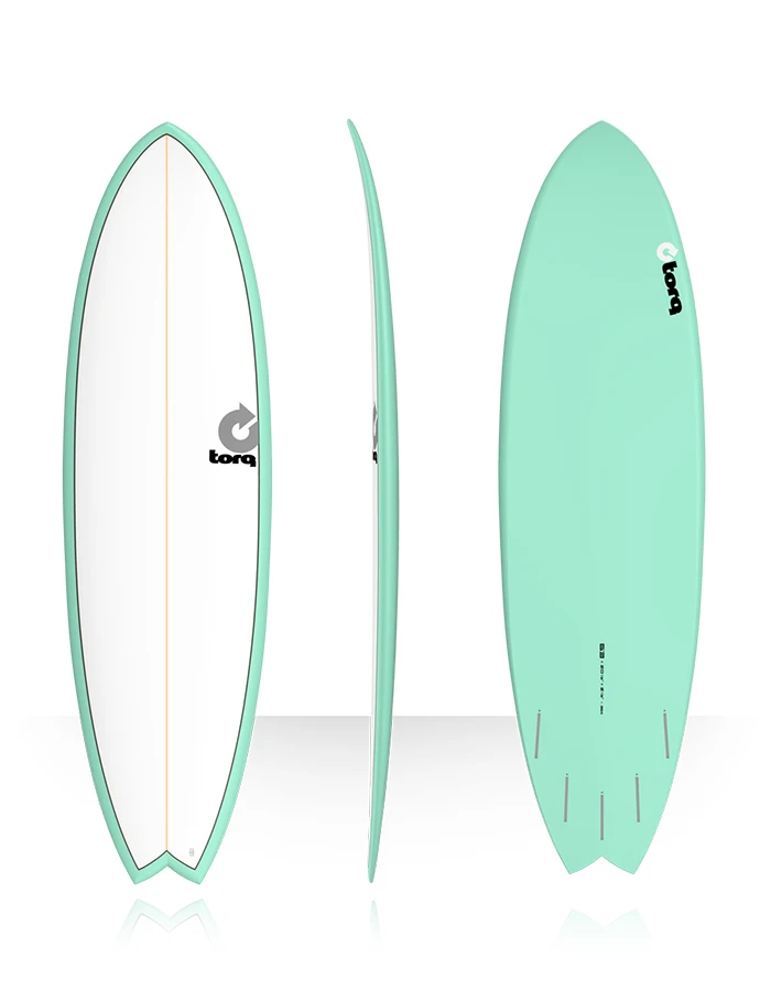 TORQ TET 6'6" FISH WHITE PINLINE SEAGREEN 3 TORQ TET 6'6" FISH WHITE PINLINE SEAGREEN