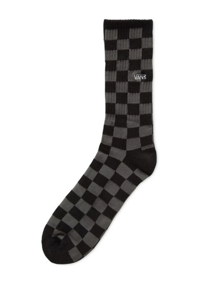 VANS CHECKERBOARD CREW SOCKS BLACK CHARCOAL 4 VANS CHECKERBOARD CREW SOCKS BLACK CHARCOAL - Image 2