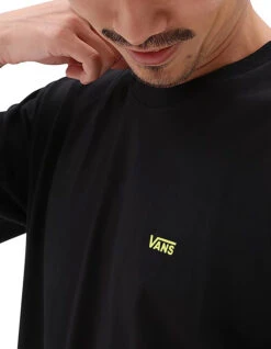 VANS LEFT CHEST LOGO T-SHIRT BLACK EVEN -Surf Shop vans left chest logo t shirt black even 3