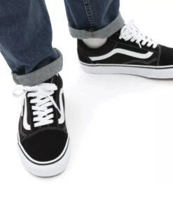 VANS OLD SKOOL SHOES BLACK WHITE -Surf Shop vans scarpe old skool black