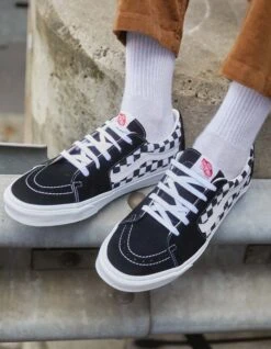 VANS SK8-LOW RACING BLACK CHECKERBOARD SHOES -Surf Shop vans scarpe sk8 low black checkerboard 7