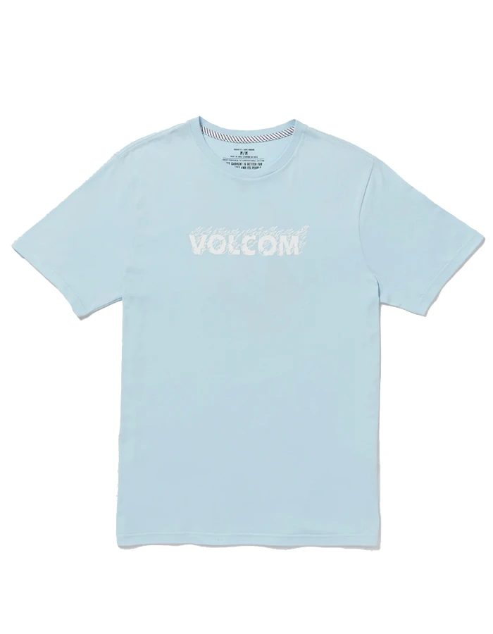 VOLCOM FIREFIGHT SHORT SLEEVE TEE MISTY BLUE 8 VOLCOM FIREFIGHT SHORT SLEEVE TEE MISTY BLUE - Image 6