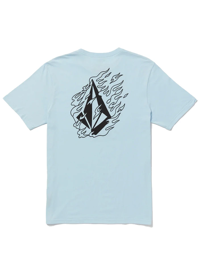 VOLCOM FIREFIGHT SHORT SLEEVE TEE MISTY BLUE 6 VOLCOM FIREFIGHT SHORT SLEEVE TEE MISTY BLUE - Image 4