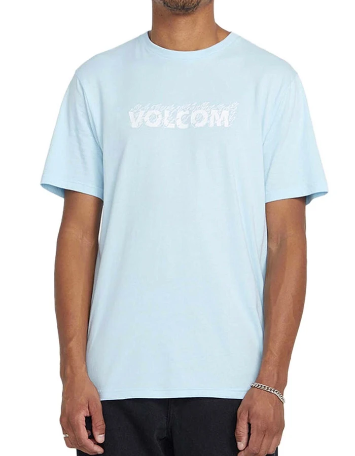 VOLCOM FIREFIGHT SHORT SLEEVE TEE MISTY BLUE 4 VOLCOM FIREFIGHT SHORT SLEEVE TEE MISTY BLUE - Image 2