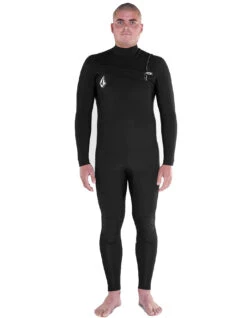 VOLCOM MODULATOR 4/3MM CHEST ZIP WETSUIT BLACK