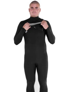 VOLCOM MODULATOR 4/3MM CHEST ZIP WETSUIT BLACK -Surf Shop volcom muta modulator 4 3 chest zip black 5