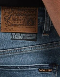 VOLCOM SOLVER DENIM JEANS OLD TOWN INDIGO -Surf Shop volcom solver denim jeans old town indigo 5